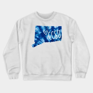 Tie Dye Central Connecticut State University Crewneck Sweatshirt